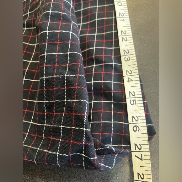 J Jill Womens Navy Blue Ted Plaid Ankle Pants Stretchy size 6 - Picture 13 of 13